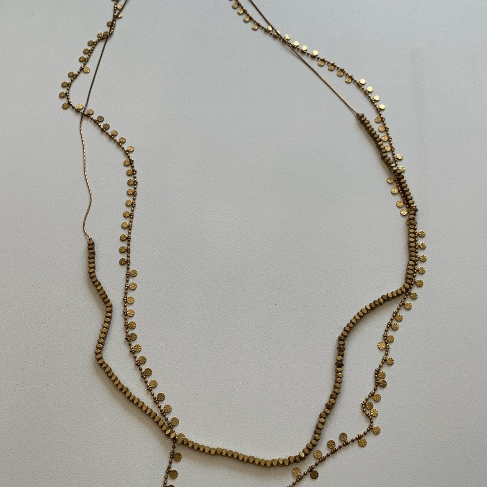 Elegant Serefina Gold Layered Necklace